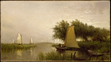 Na baía de Synepuxent, Maryland, 1876