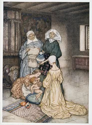 Eu não tinha quatro ou cinco mulheres uma vez que cuidaram de mim ilustração de William Shakespeares The Tempest, pub. 1926