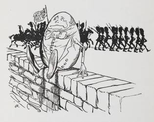 Humpty Dumpty sentou-se numa parede.