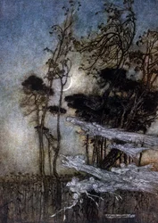 Ilustração de Arthur RACKHAM (1867-1939) para The Dream of a Summer Night de William SHAKESPEARE