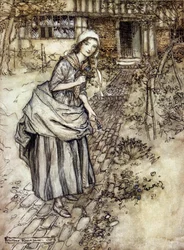 Ilustração de Arthur RACKHAM (1867-1939) para The Dream of a Summer Night de William SHAKESPEARE