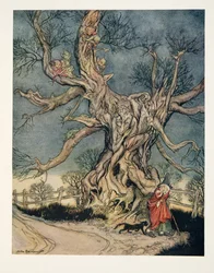 Major Andres Tree, de The Legend of Sleepy Hollow por Washington Irving (1783 - 1859), pub. 1928