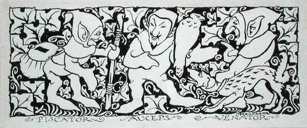 Piscator Auceps Venator, ilustração de 
