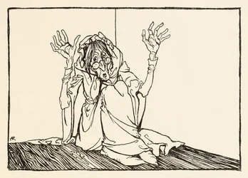 O Bruxa sentou-se contra a parede, de Morgans Frenzy em Irish Fairy Tales
