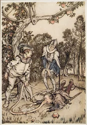 A árvore do nariz, do irmão pequeno & da irmã mais nova e dos outros contos pelos irmãos Grimm, pub.1917
