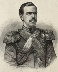 ALEXANDRE III da Rússia (1845-1894). Czar da Rússia (1881-1894), filho e sucessor de Alexandre II. Gravura.
