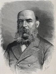 AMADOR DE LOS RIOS, José (1818-1878). Historiador e semiólogo inglês. "La Ilustracion Espanola y Americana". Gravura.