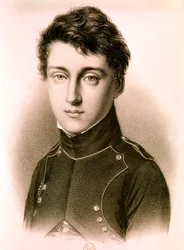 CARNOT Sadi Nicolas Léonard, engenheiro mecânico e físico francês: Retrato aos 17 anos (gravura)
