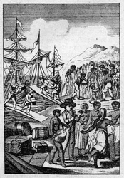 Frontispício de uma edição popular da "Viagem de Paris a Saint-Cloud por mar e regresso de Saint Cloud a Paris por terra" de Louis Balthazar Neel