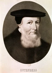 GUTENBERG Johannes: Retrato (gravura)