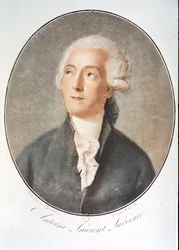 LAVOISIER Antoine-Laurent de: Retrato (aguarela)
