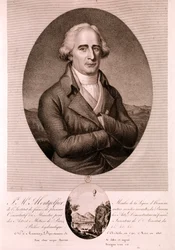 MONTGOLFIER Joseph Michel, pioneiro da aviação (gravura)