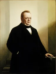 Retrato de Camillo Benso, Conde de Cavour (óleo sobre tela)