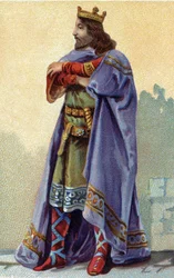 Retrato de Caribert, rei dos Francos .