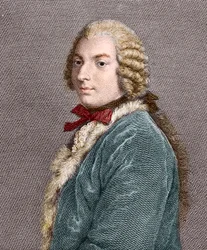 Retrato do Conde Francesco Algarotti, escritor, crítico de arte e negociante de arte italiano do Iluminismo