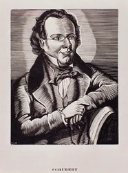 Retrato de Franz Schubert (caricatura)