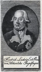 Retrato de Frederic-Louis de Hohenlohe-Ingelfingen