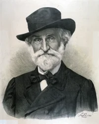 Retrato de Giuseppe Fortunino Francesco Verdi (água-forte)