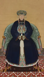 Retrato de Lady Wanyan, primeira esposa do Príncipe Hongming (1705-1767)