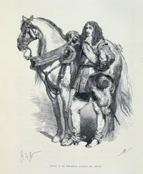 Retrato de Luís II de Bourbon, Príncipe de Condé (conhecido como Le Grand Condé) (Bourbon-Conde)
