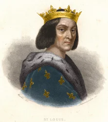 Retrato de Luís IX ou São Luís (1214 - 1270), rei de França