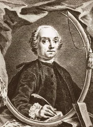 Retrato de Pietro Chiari, dramaturgo, romancista e libretista italiano.