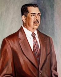 Retrato do Presidente Lazaro Cardenas del Rio (óleo sobre tela, ca. 1940)