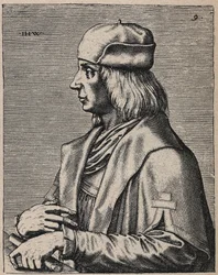 Retrato de Quentin Matsys ou Massys ou Metsys ou Matsijs 1466 - 1530 Pintor de tradição flamenga