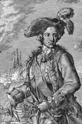 Retrato de René Duguay Trouin, marinheiro francês.