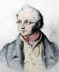 Retrato do banqueiro alemão Abraham Mendelssohn Bartholdy (gravura)