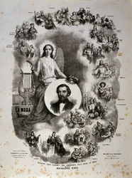 Cartaz com cenas das suas óperas (cartaz)