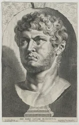 Imperador romano Nero (impressão)