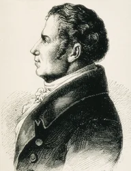 SCHLEGEL, August Wilhelm von (1767-1845). Teórico alemão do Romantismo. Gravura