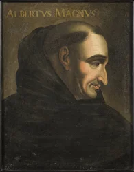 Santo Alberto Magno (Albrecht von Bollstadt ou Alberto de Colónia) (1200-1280) - Albertus Magnus (óleo sobre tela)