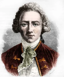 Sebastien-Roch Nicolas de Chamfort, moralista francês (gravura)