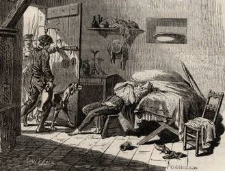 A morte de Condorcet na prisão a 28 de março