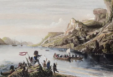 O explorador francês Jacques Cartier descobriu e escalou o rio São Lourenço, no Canadá, em 1535 - Jacques Cartier Descobre o rio São Lourenço em 1535