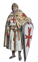 Os Cavaleiros do Templo - gravura - Templários no século XIII