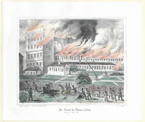 O incendiário do odeon de Viena em 28 de outubro de 1848