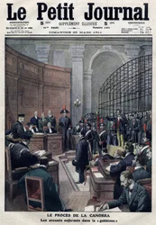 O processo da Camorra (Máfia napolitana): as acusações que Erricone coloca no "gabbione" no tribunal de assizes de Viterbo, Itália, pelo assassínio de Gennaro Cuocolo e da sua mulher