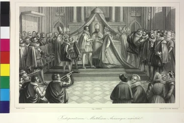 Casamento do rei Mateus I com a arquiduquesa Ana, pelo cardeal Francisco de Dietrichstein, a 4 de dezembro de 1611