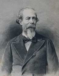 ZORRILLA Y MORAL, José (1817-1893). Poeta e dramaturgo romântico espanhol. Gravura