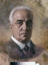 Retrato de Umberto Menotti Maria Giordano (pintura a óleo)