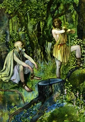 Timão de Atenas, peça de William Shakespeare, c.1880 (gravura)