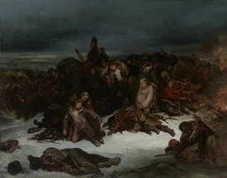 A retirada do exército de Napoleão da Rússia em 1812