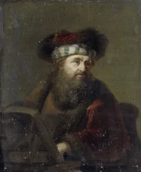 Retrato de um rabino, depois de 1716 (óleo sobre painel)