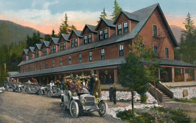 Estalagem do Parque Nacional do Monte Rainier, cerca de 1916