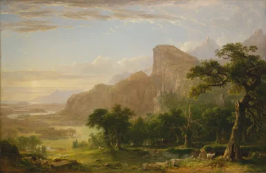 Cena da paisagem de "Thanatopsis"