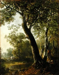 Estudo em Marbletown, Ulster County, New York, c.1845 (óleo sobre tela)