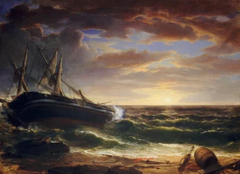 O navio encalhado